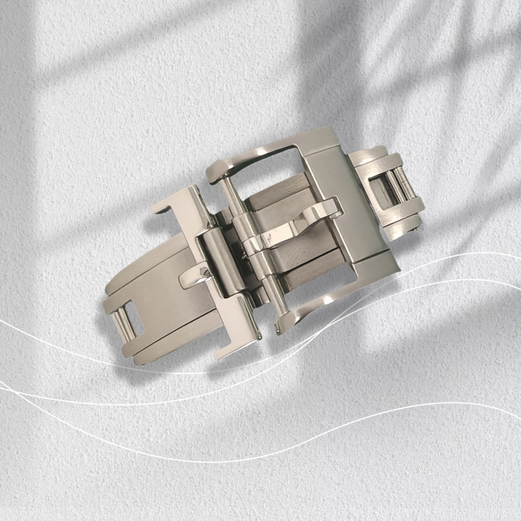 16mm 18mm Watch Strap Spring Deployant Buckle Perfect Fit for Rolex Cartier Omega Watch Original Rep