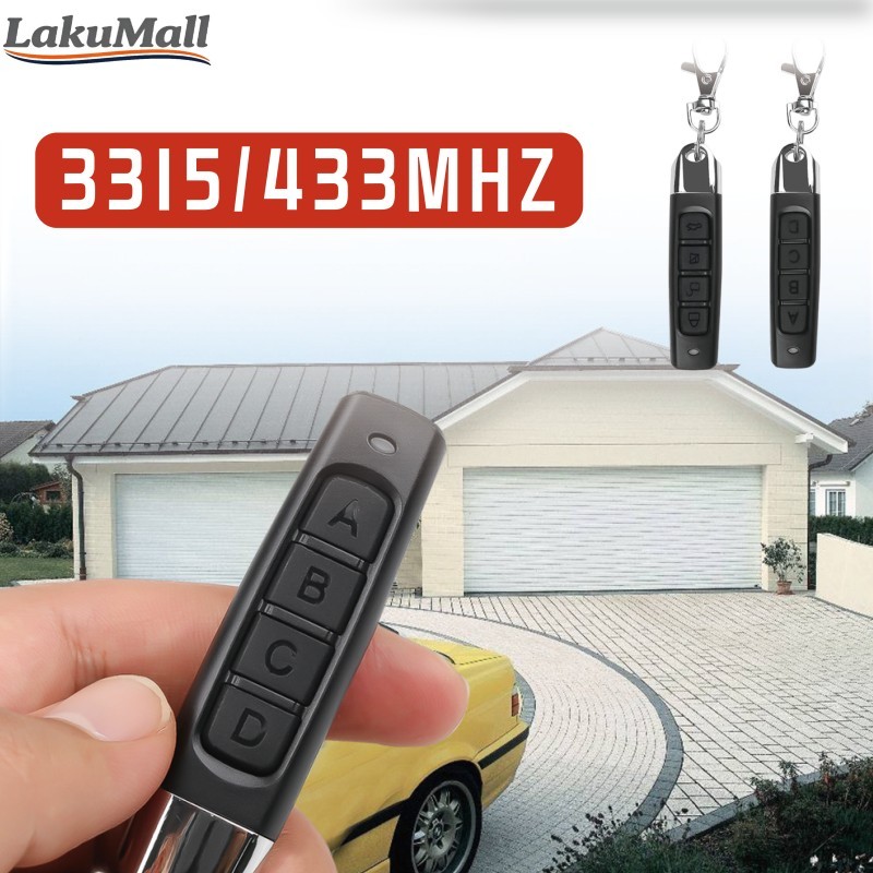 Remote 433MHZ Universal untuk Mobil Garasi RF 12V Duplikat Remote Mobil 315Mhz Cepat Respon