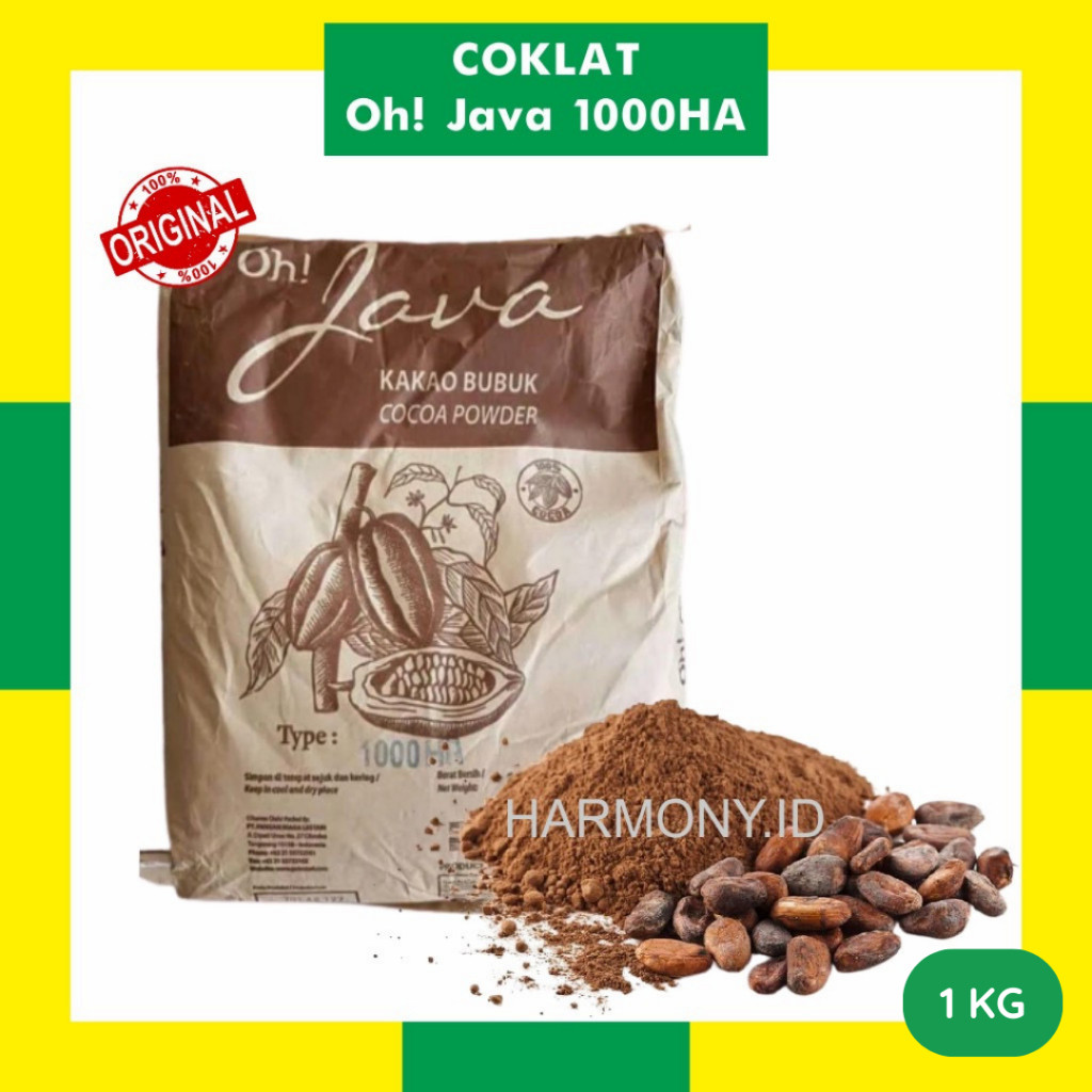Coklat Bubuk Java Cokelat OhJava 1Kg 1000HA - Java Cocoa Powder Repack Dark Chocolate Oh Java