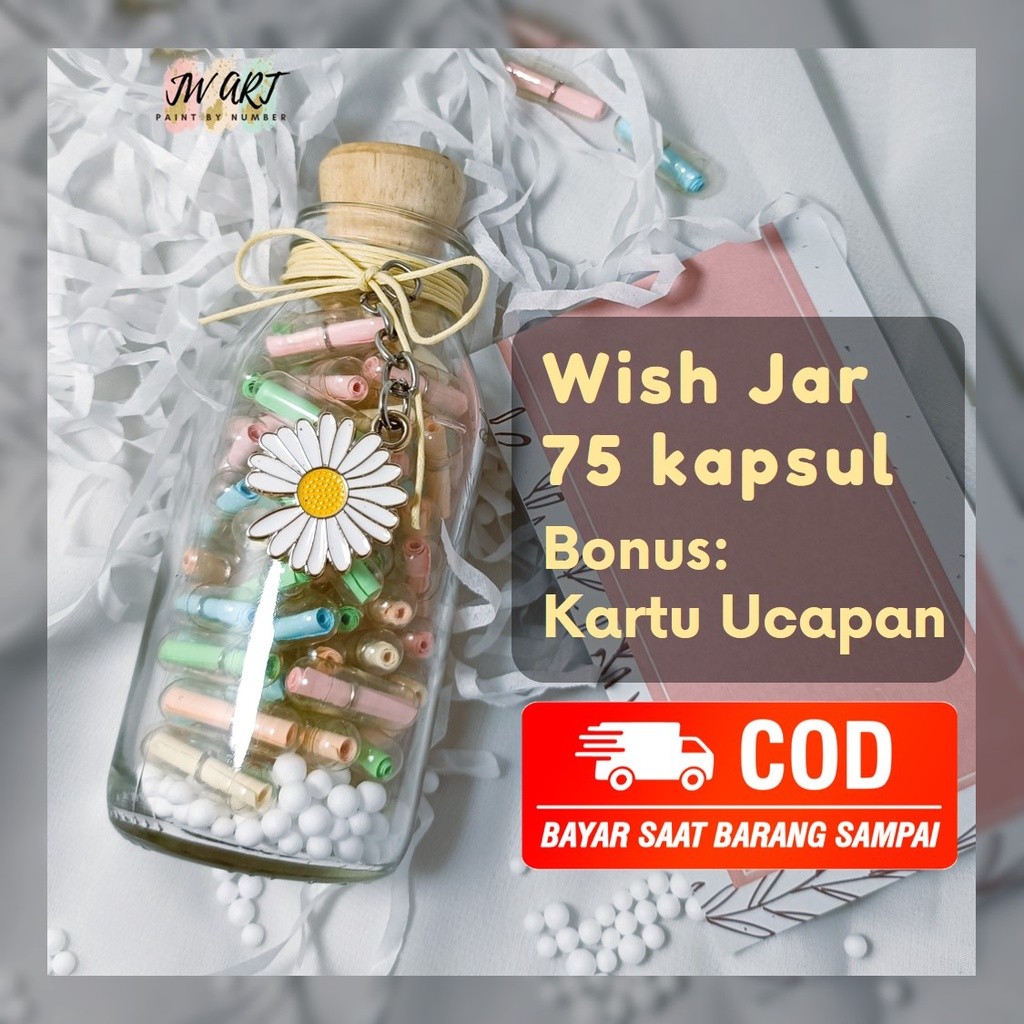 Wish Jar | Messages In a Bottle | Capsul Love | Botol Surat Kapsul | DIY Kartu Ucapan Botol berisi S
