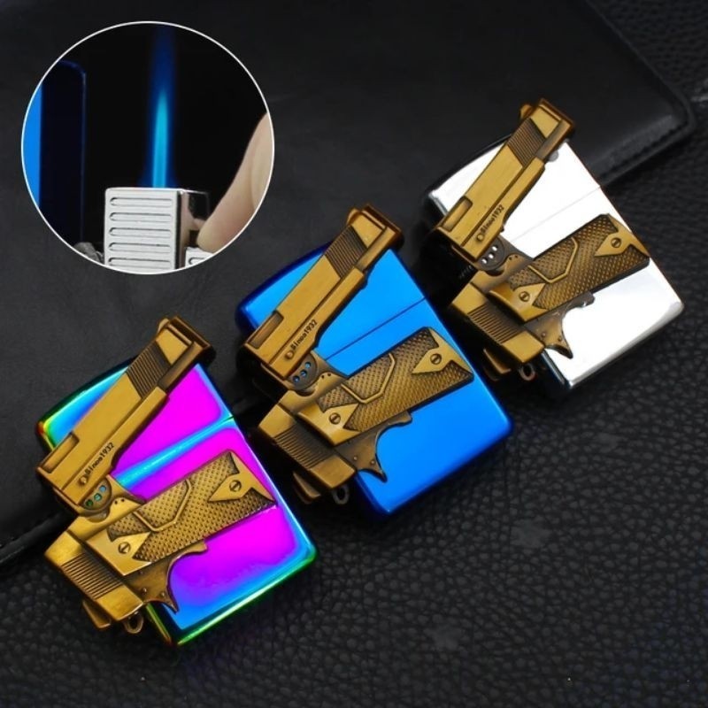 Korek Api Exclusive korek api denting bara las jet torch lighter ukiran bisa di isi ulang