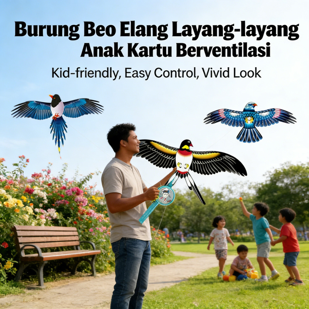 Layang-layang Berventilasi Kartu/layang-layang Anak/layang-layang Burung Beo Elang Layang-layang