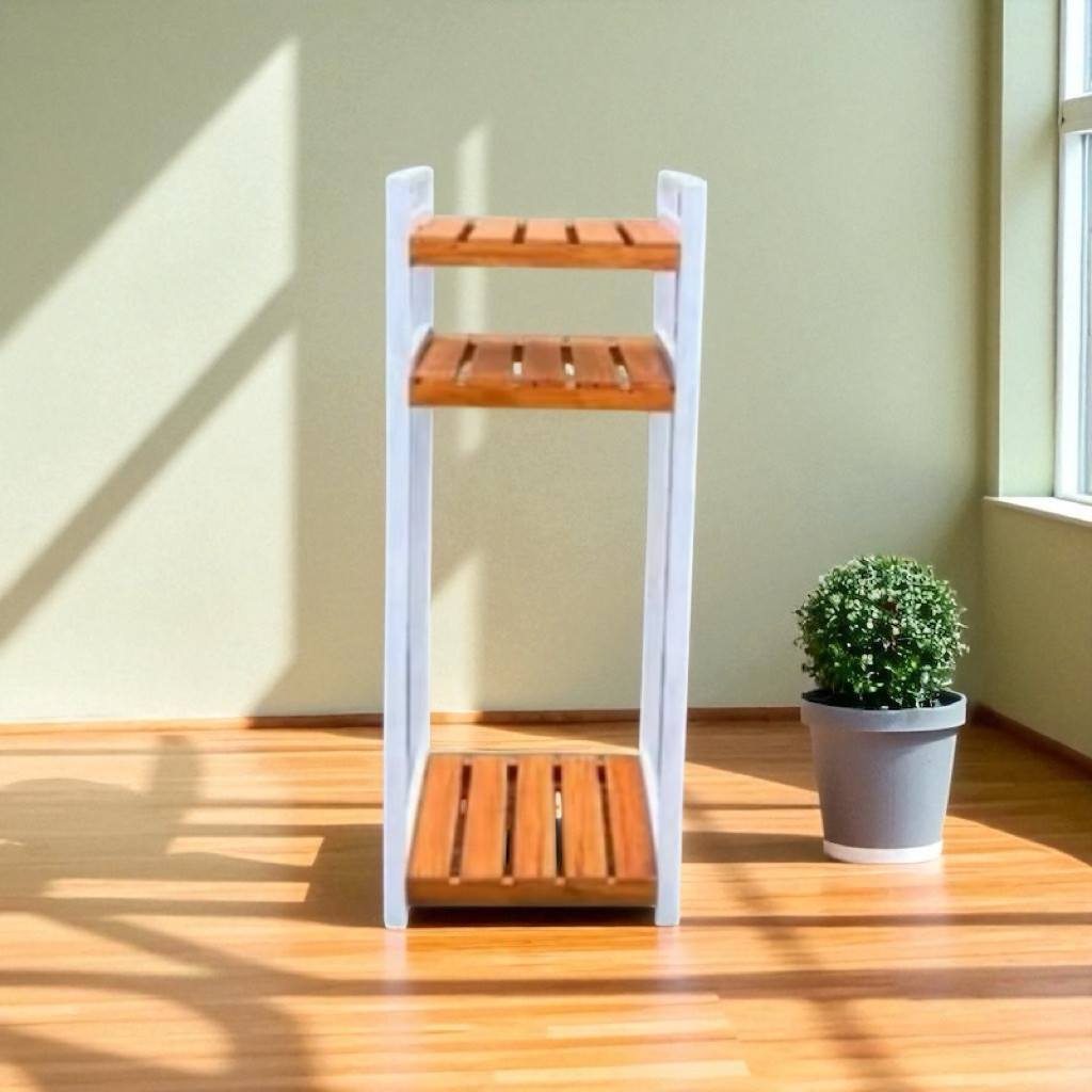 RAK GALON / RAK DISPENSER / RAK MEJIKOM / RAK KOMBINASI SUSUN 3 Kayu Penyimpanan Rak Susun Kayu