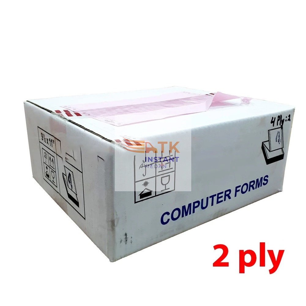 CONTINUOUS FORM 2 PLY 9.5 x 11" Kertas Computer NCR Bagi 2 dan full