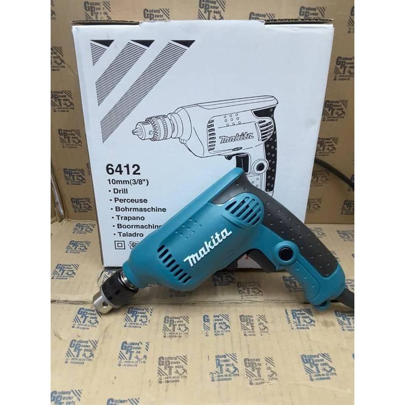 Tukang Paku Mesin Bor Tangan Besi Kayu Makita 10mm 6412