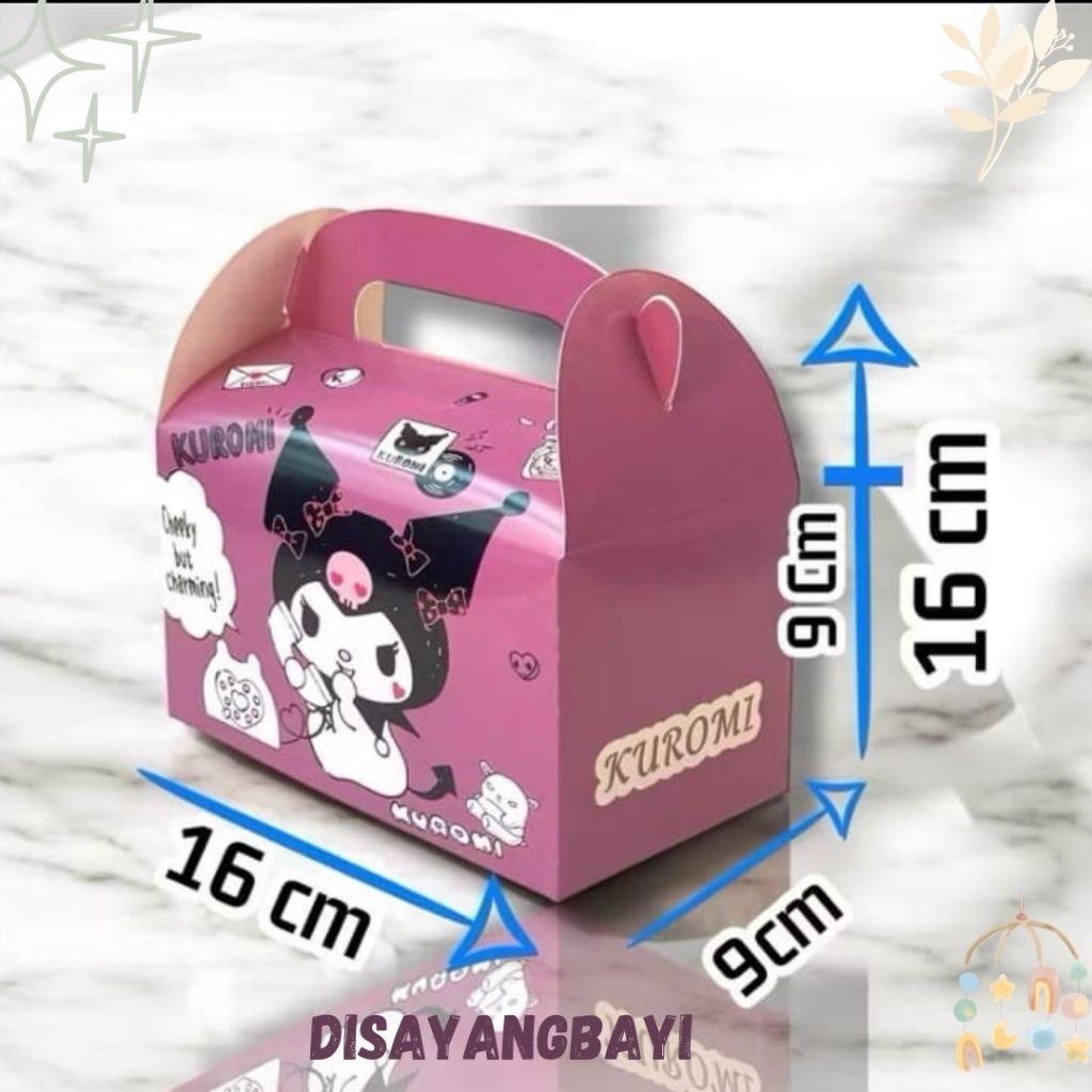 GABLE BOX SNACK ANAK ULANG TAHUN PAPERBAG HAMPERS ULANG TAHUN ANAK