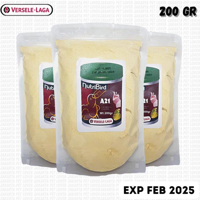 (Abadi Online Store) NutriBird A21 200gr Nutri Bird Pakan Lolohan Versele Laga Repack - 200gr