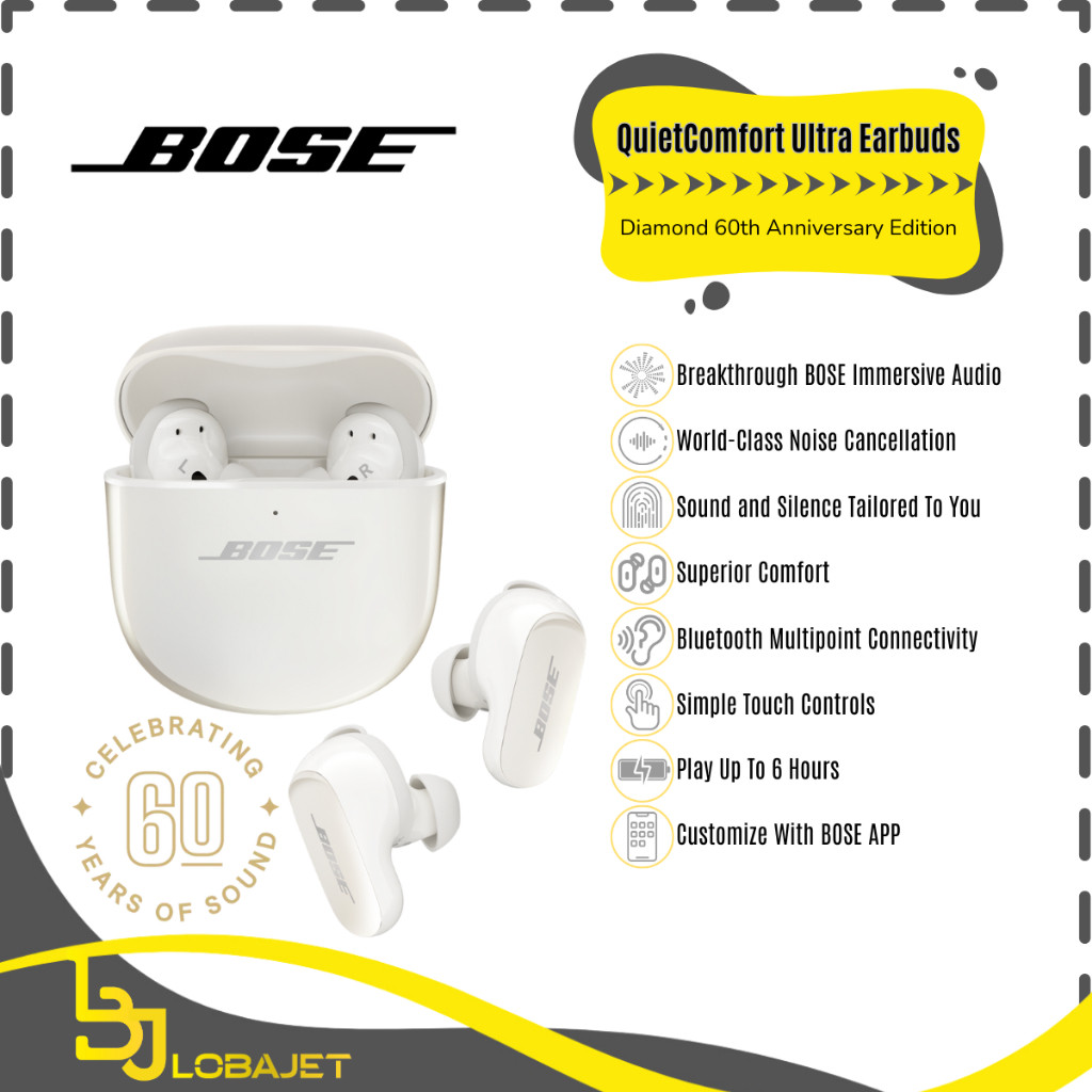 Bose QuietComfort Ultra Earbuds Diamond 60th Anniversary Edition TWS Wireless Noise Cancelling Earph