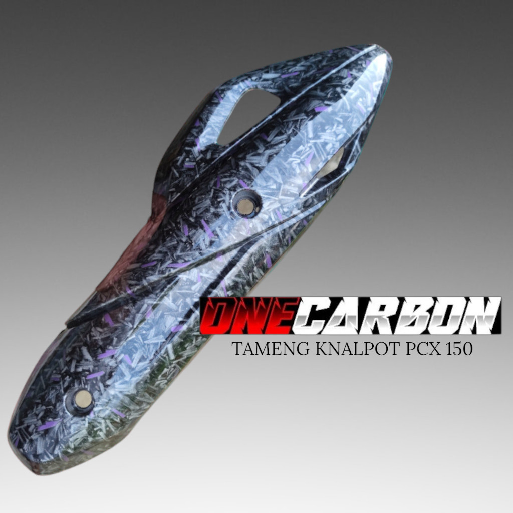 Forged ungu tutup tameng knalpot pcx150 ONECARBON VARIASI27