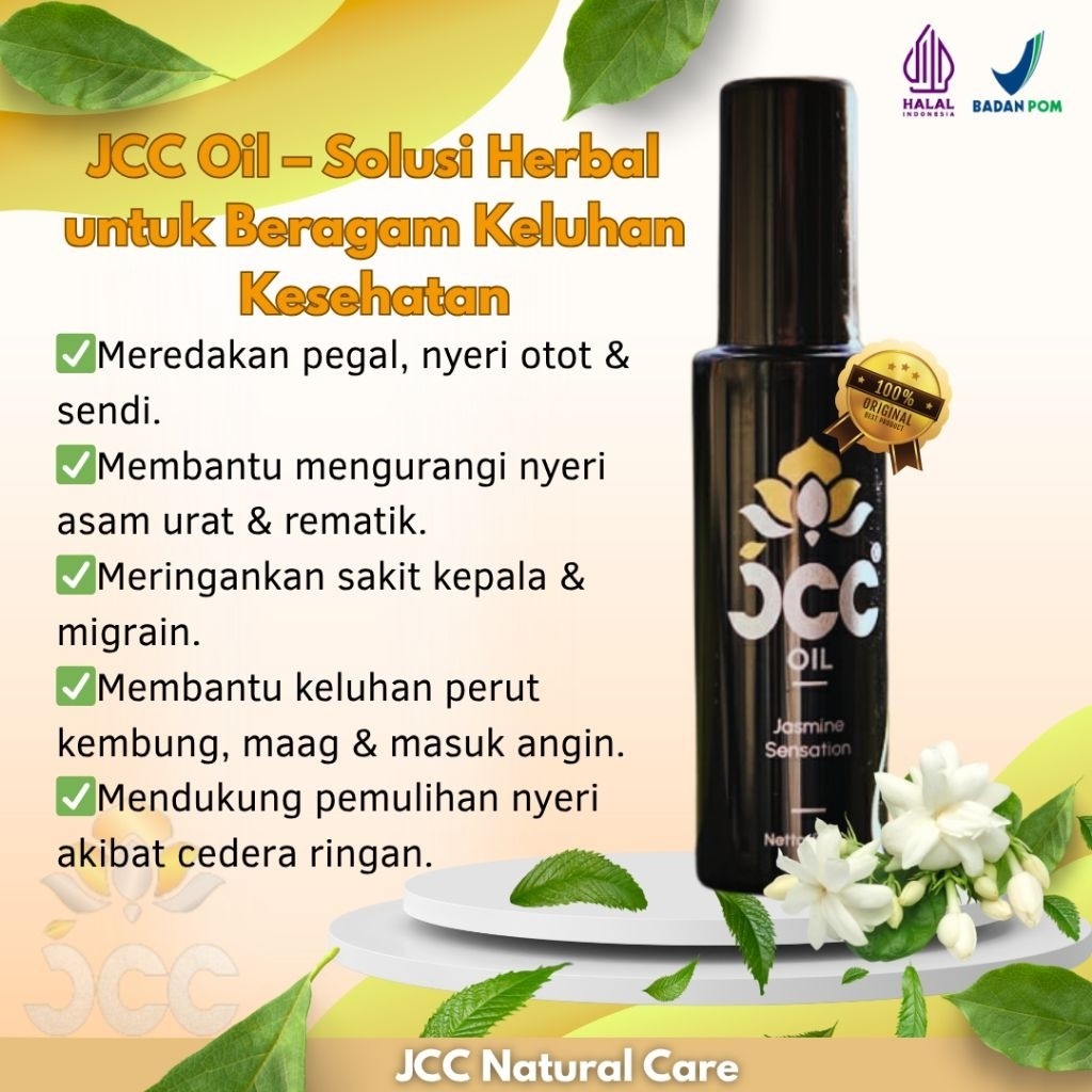 JCC OIL MINYAK GOSOK I MINYAK BALUR I ORIGINAL 100% I UK.50ML