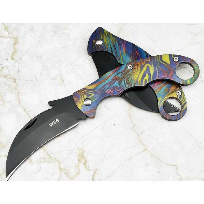 Pisau Survival Pisau tactical Pisau kerambit - kerambit lipat