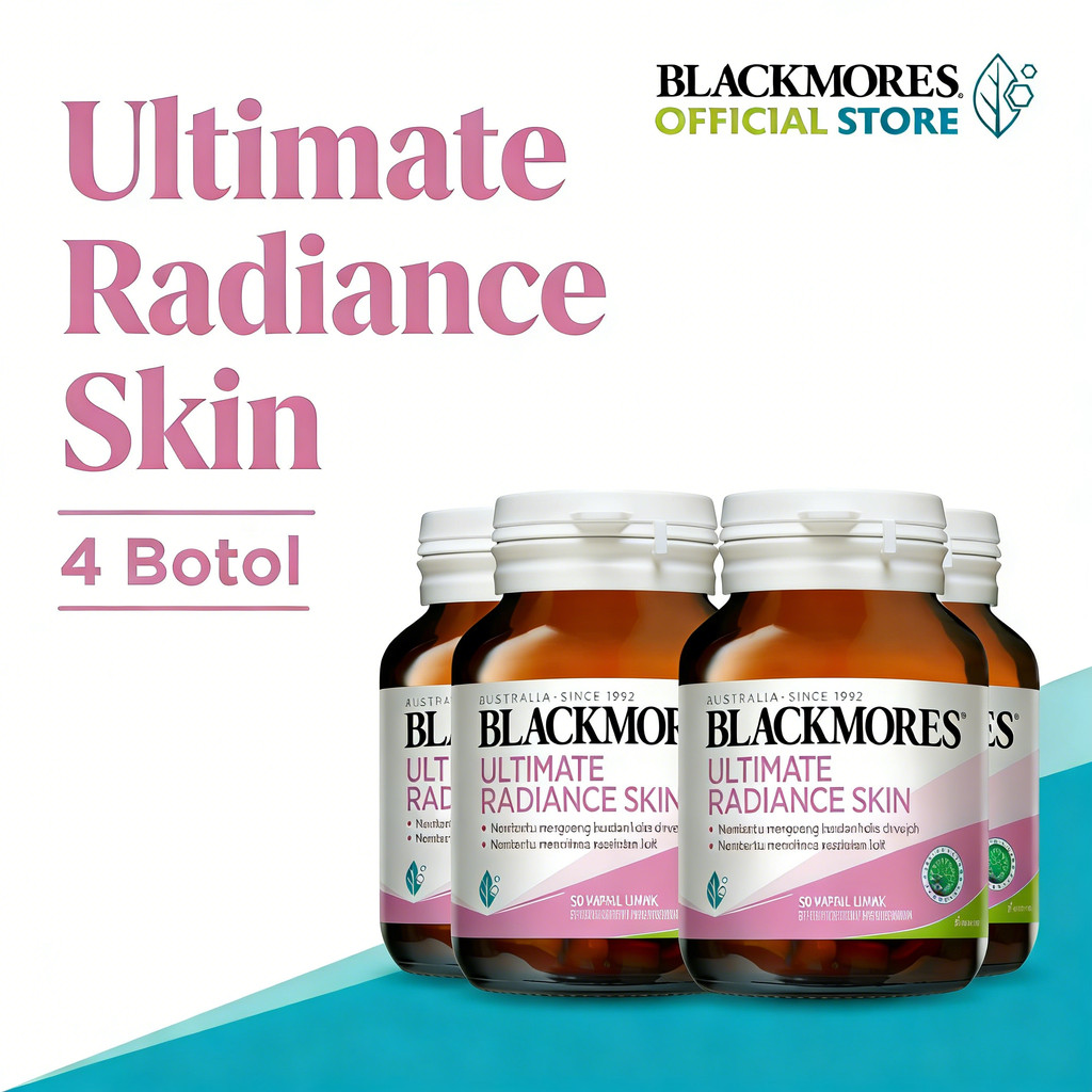 Blackmores Ultimate Radiance Skin 1 Kapsul Sehari Mengandung Kolagen, Vit E, Ekstrak Teh Hijau & Lai