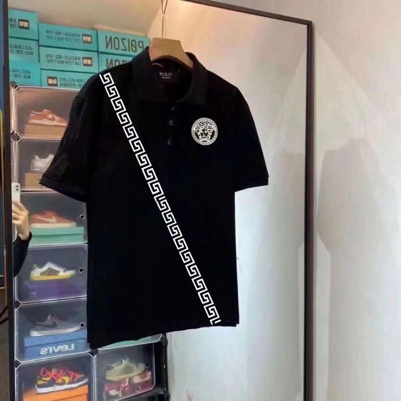 Men's slim-fit short-sleeve polo shirt