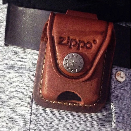 Sarung Dompet Kulit Asli Simpan Korek Zippo