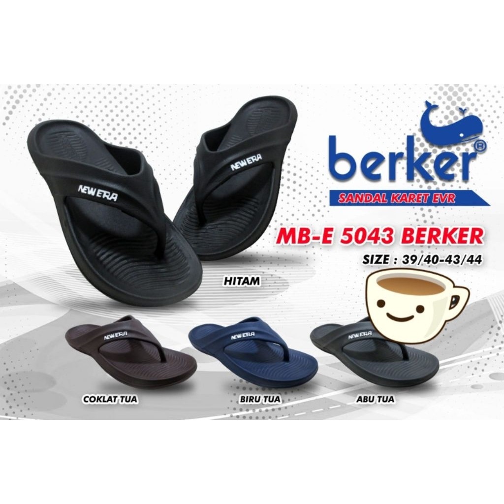 Sandal Japit Pria New Era Berker MBE 5033 - 5043 Bahan Eva Rubber
