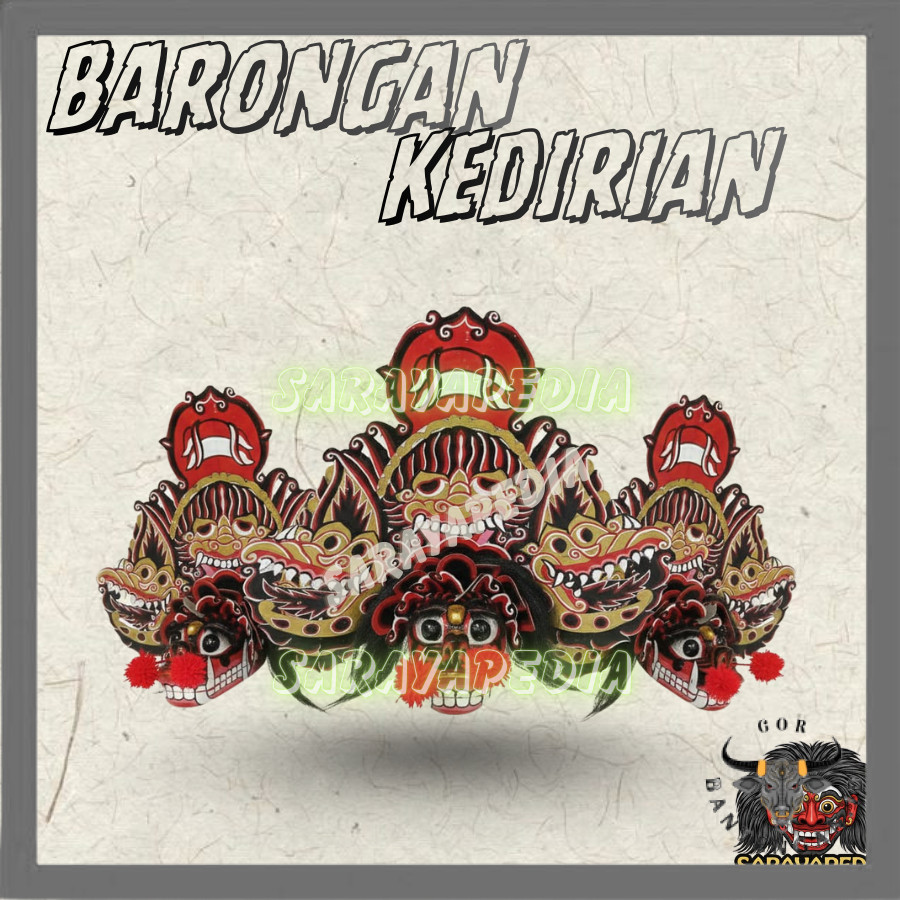 Barongan Kucingan Kedirian Ukuran 15 Barongan Pentas Premium GBT GBT