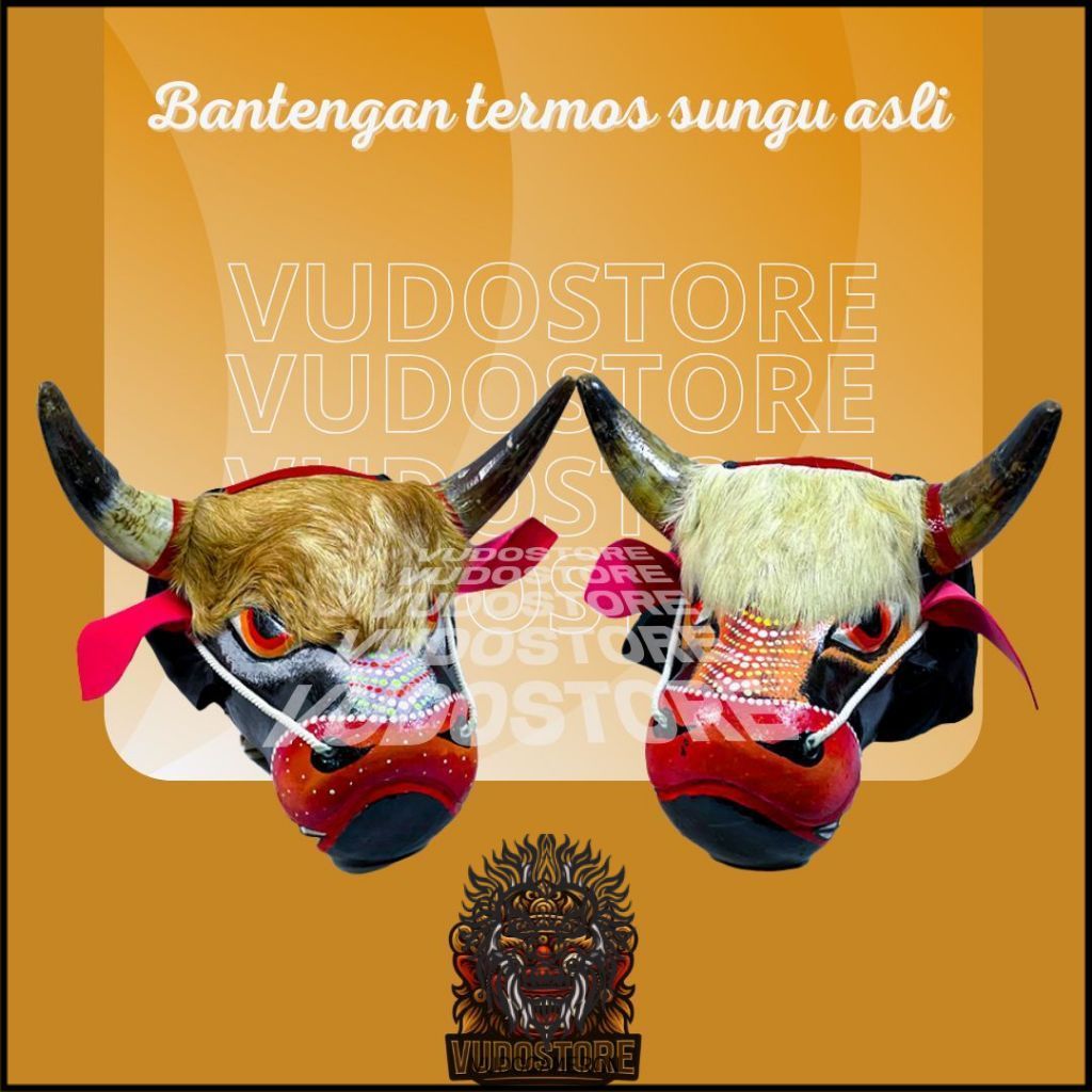 Vudocameron bantengan termos sungu asli anak  dan dewasa siap pentas DiskonGede