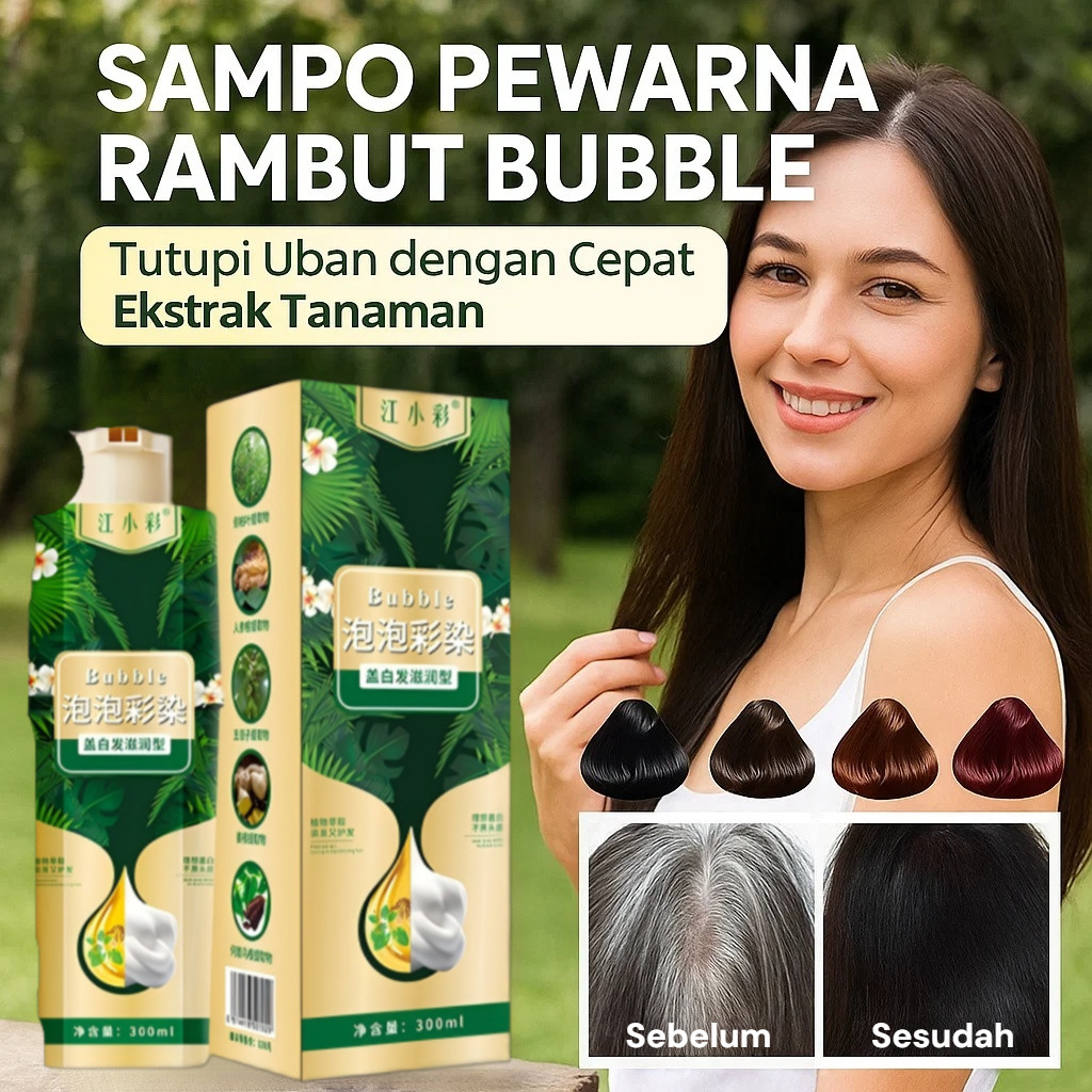 Semir Rambut Buih Nabati/Tutup Uban Putih/Tidak Melekat Di Kulit Kepala/Lembut/Easy Digunakan/Semir 