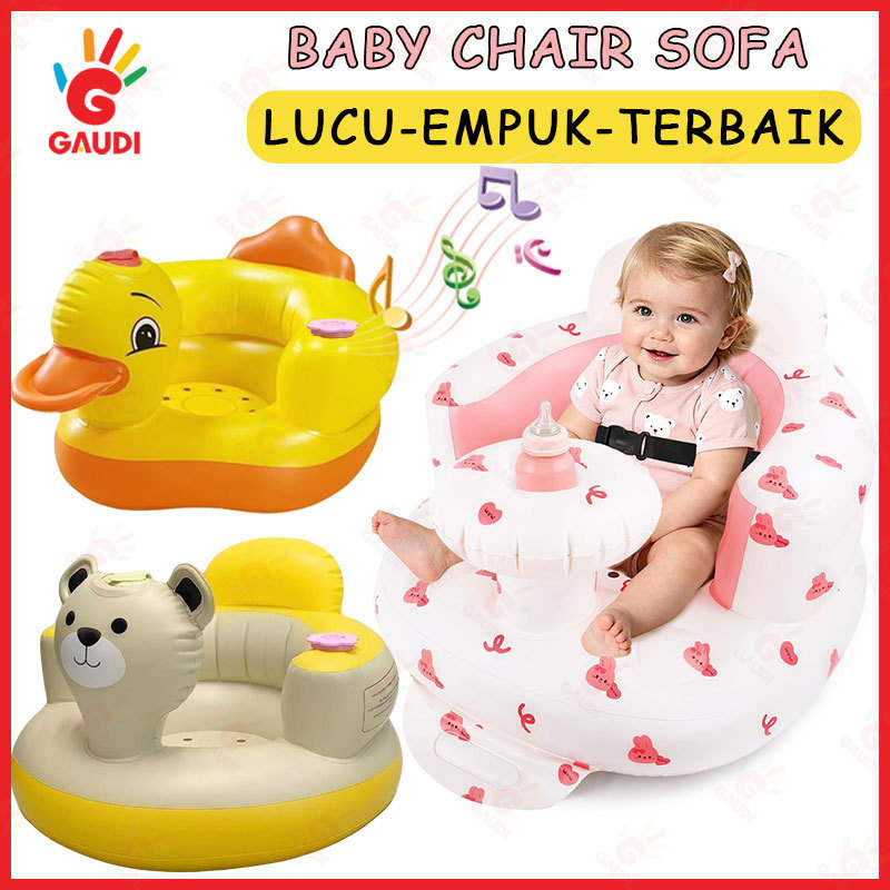 Gaudi Sofa Kursi Makan Bayi  Kursi Pompa Bayi Kursi Balon Bayi Motif Beruang Ada Musik
