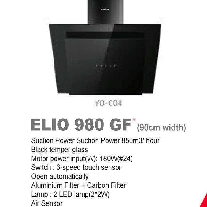 Cooker Hood Diamante Elio 980 Gf Chimney Hood