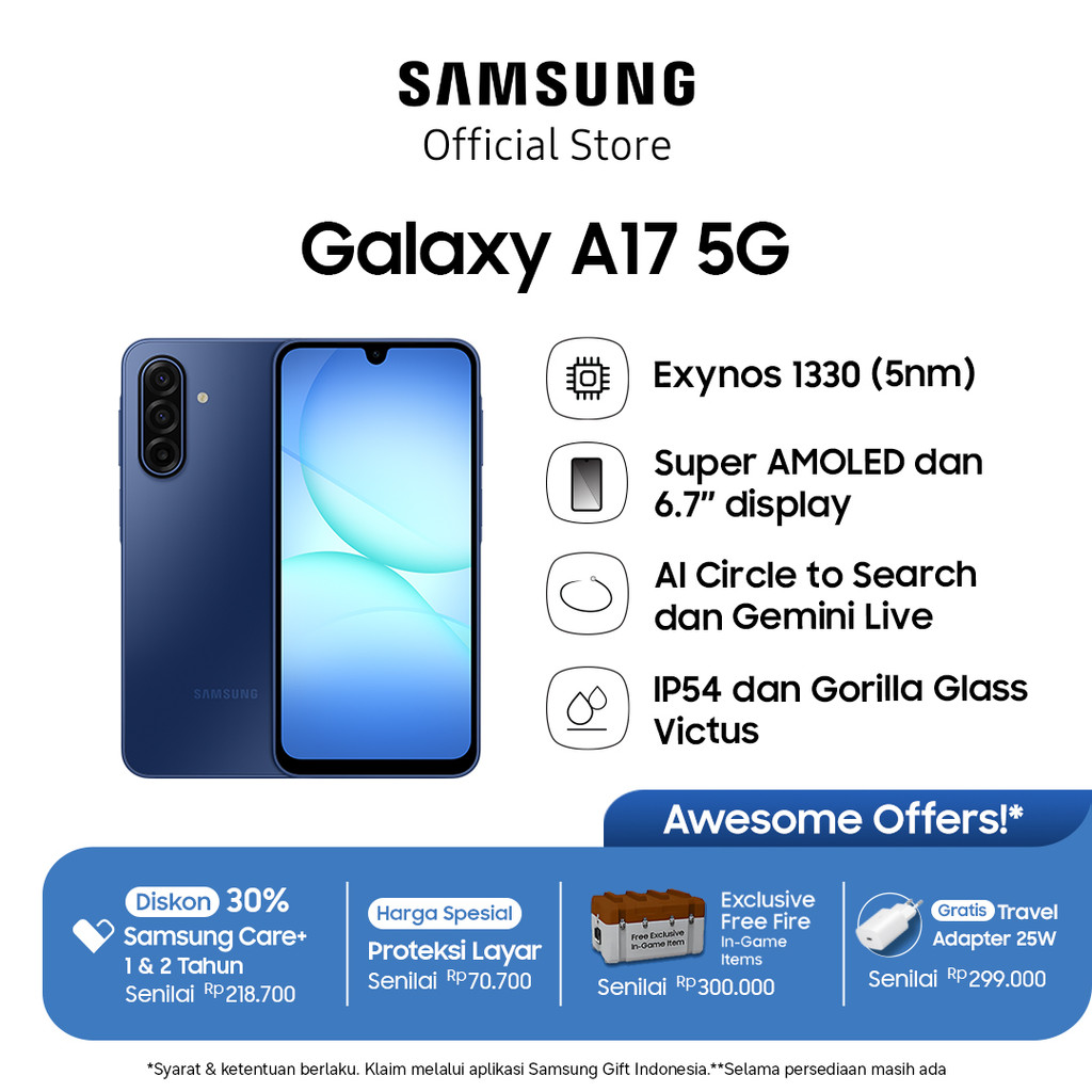 Samsung Galaxy A17 5G 8/256GB - Blue