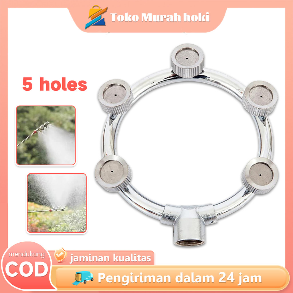 Nozzle Sprayer 5 Mata Round Sprayers Nozzle Kepala Nozzle Sprayer Semprot Tanaman Melingkar