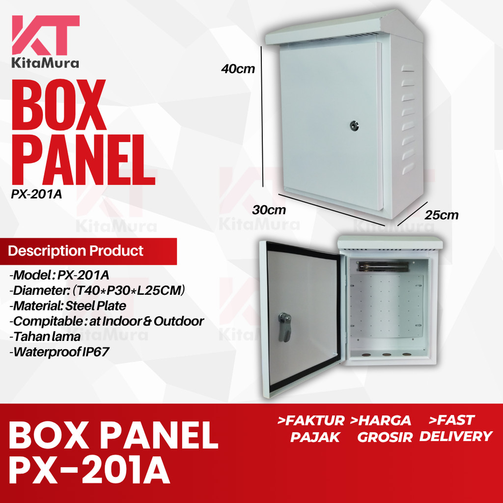 Box Panel Listrik Outdoor 201A || Box Panel Listrik Waterproof