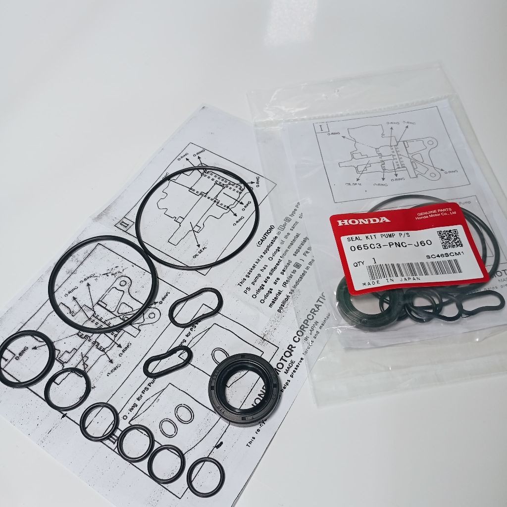 TERLARIS =[ Aksesoris Kendaraan ]= SEAL KIT POMPA POWER STEERING ATAS HONDA CRV GEN 2 TAHUN 2002 200