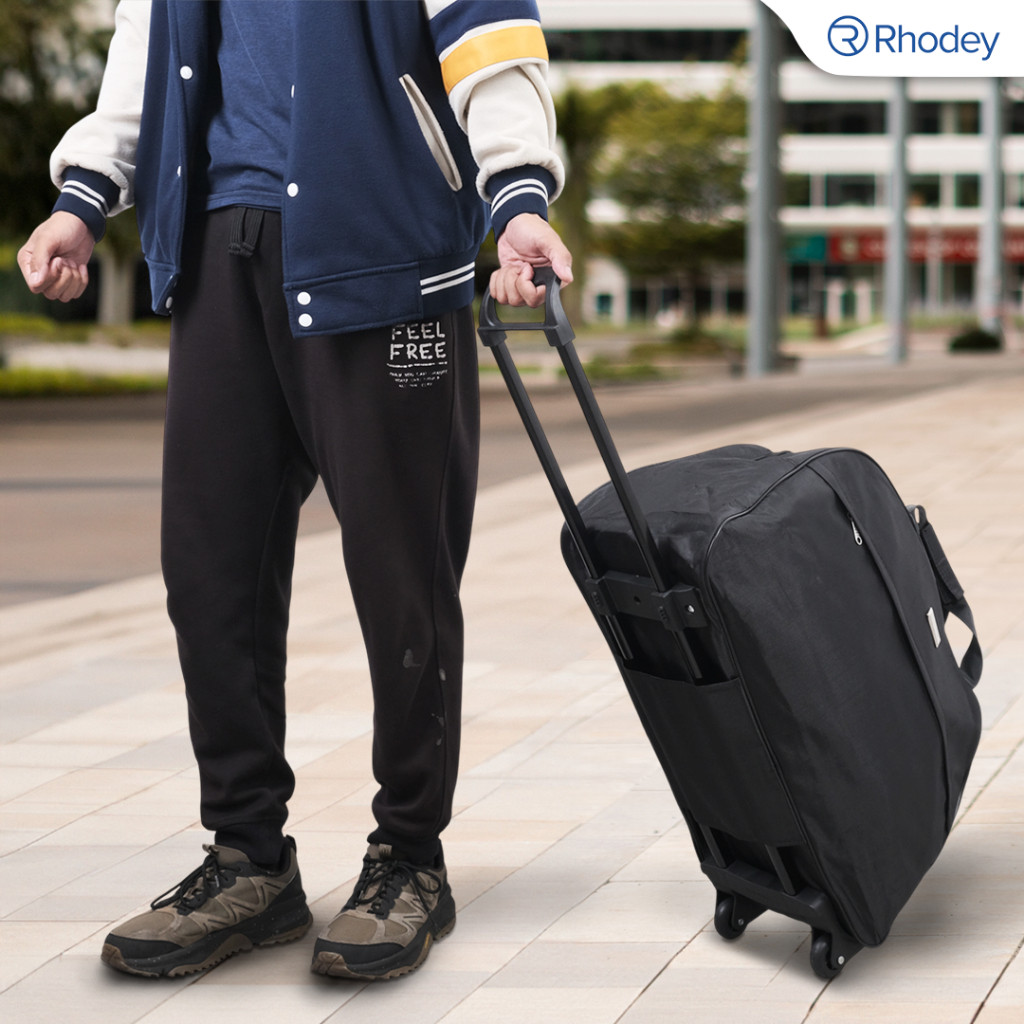 Rhodey Tas Gym Koper Duffle Travel Bag with Trolley
