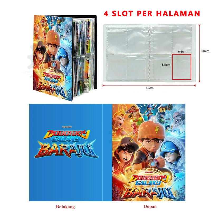 BoBoiBoy Album 240PCS/432PCS BoBoiBoy Album Kartu BoBoiBoy Galaxy Baraju Album Kartu - Hobi Koleksi 