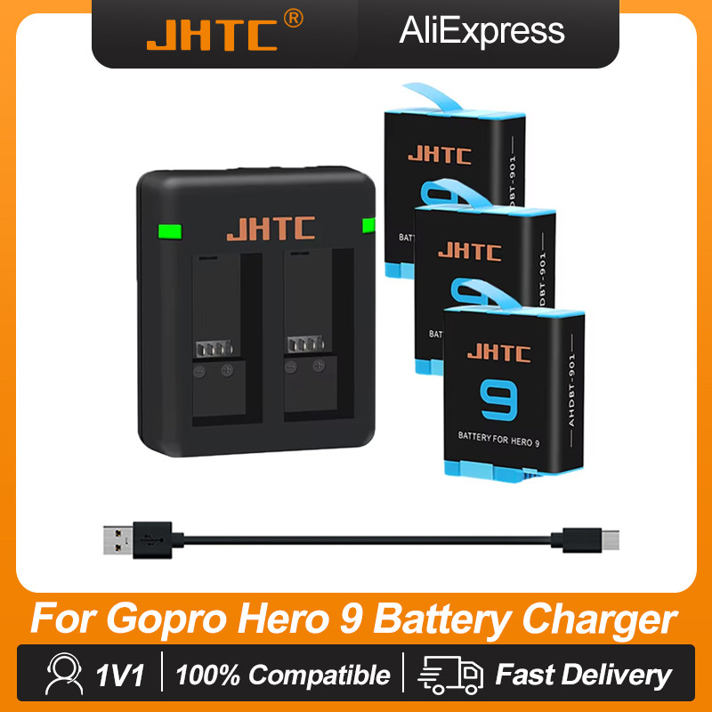 Battery For Gopro Hero 9 Black Li-ion Batteria Camera Accessories 1800mAh for Gopro Hero 10 Gopro 9 