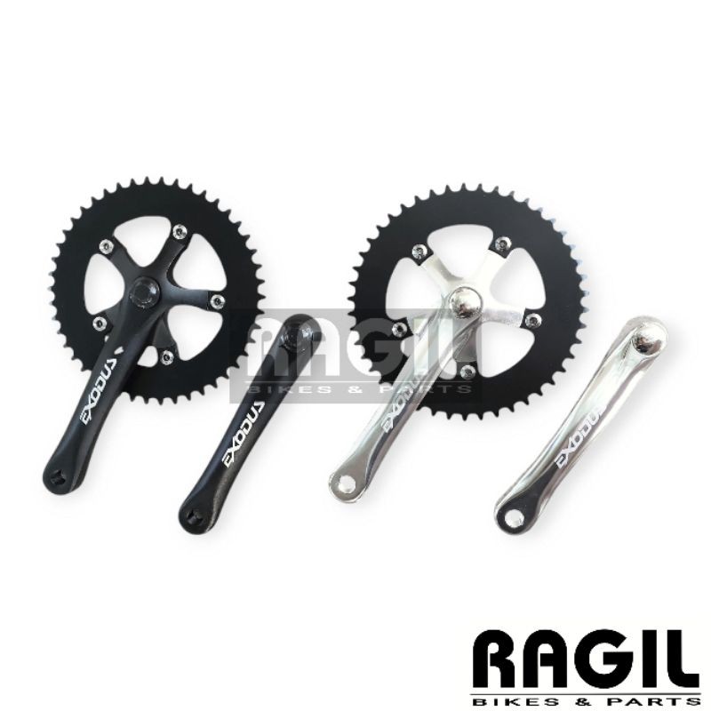 Paling dicari Termurah CRANK SINGLE 44T 46T EXODUS ALLOY CHROME SEPEDA FIXIE MTB BALAP FIXED GEAR 44