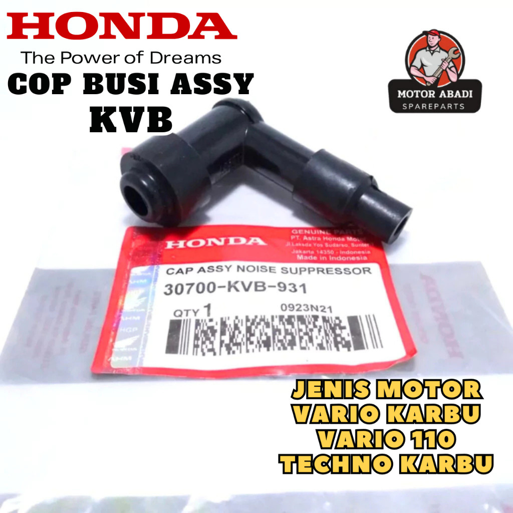 30700-KVB-931 ORIGINAL Cop Busi Tutup Busi Cangklong KVB Vario 110 Techno Karbu Vario 110 CW Karbu 2