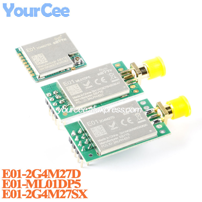 2pcs/1pc E01-2G4M27D E01-ML01DP5 E01-2G4M27SX nRF24L01P nRF24L01 PA A Long Range 2.4GHz SPI P IoT Wi