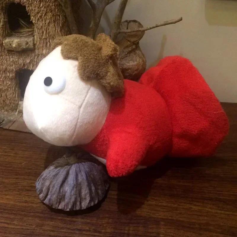 20cm Japan Red Ghibli Ponyo On the Cliff Fish Girl Miyazaki Anime Stuffed Plush Doll sofa car room d