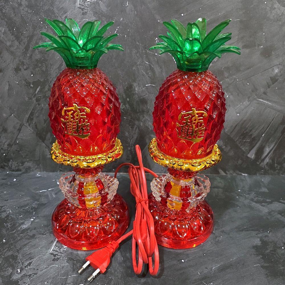Lampu Sembahyang Led Altar Sui Cin Led Nanas Nenas Yenpau Onglai Made In Taiwan Tinggi 29 Cm Nyala F
