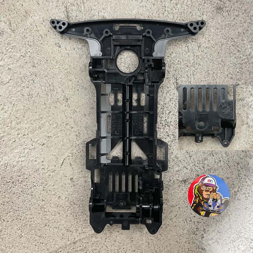 Chassis Super 2 S2 Hitam PC ABS - Original Tamiya