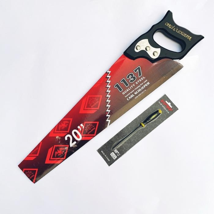 Gergaji GERMANY 20 dan Kikir Kayu Cap Germany Original kualitas premium Gergaji manual memotong bela
