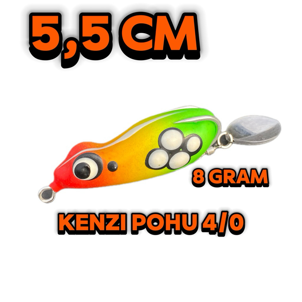 Bisa (COD) Soft Frog Umpan Casting Gabus Soprok 5,5cm Size Babon