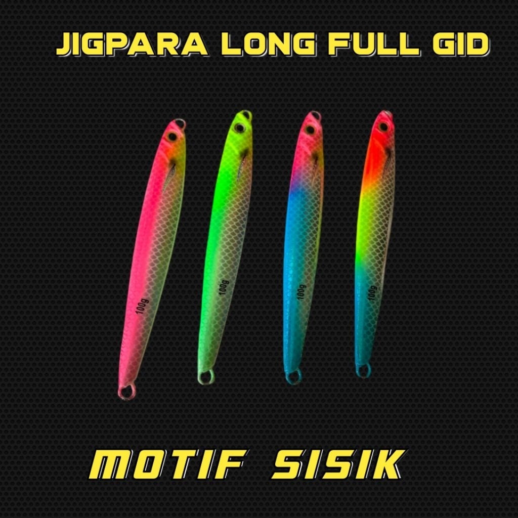 BISA (COD) Metal Jig Full GID 80-100 Gram Glow In Dark