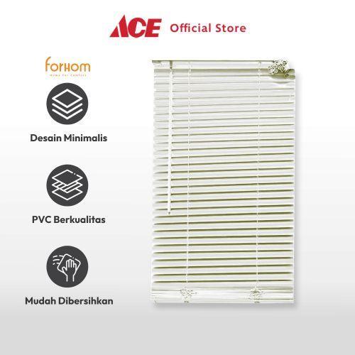 Tirai Gulung Jendela PVC 60 cm x 180 cm Venetian Blind Kerei Gorden Kris Forhom Original Ace Hardwar