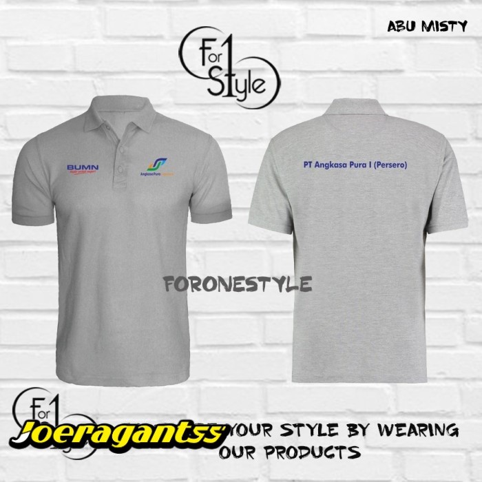 POLO SHIRT PT ANGKASA PURA - BAJU KERAH PT ANGKASA PURA BANDARA - Polo foronestyle