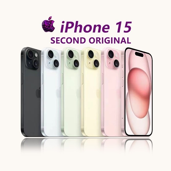 iPhone 15 512GB/256GB/128GB SECOND ORIGINAL Fullset Aloka Gadget