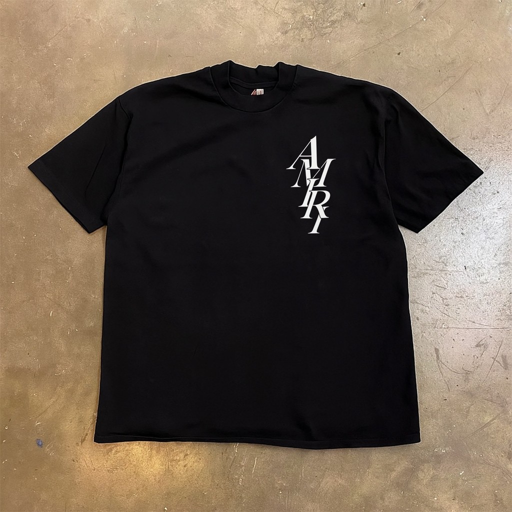 Sector Streetwear Kaos AMIRI Regular Fit 100% Cotton Combed Design Unisex Premium