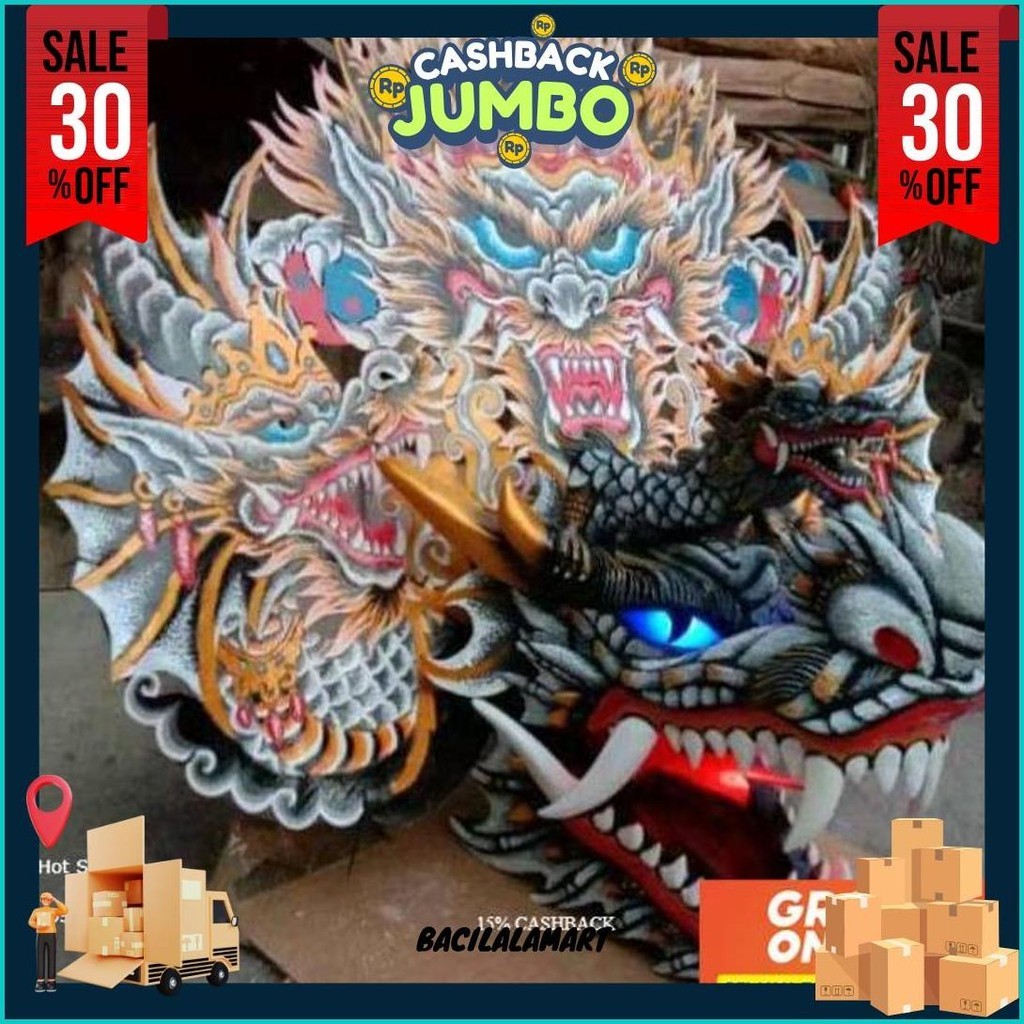 sEs Promo Barongan |Barongan Versi Devil Kayu Bonus Kemul Panjang Mahkota Tinggal Pakai Ukuran Anak 