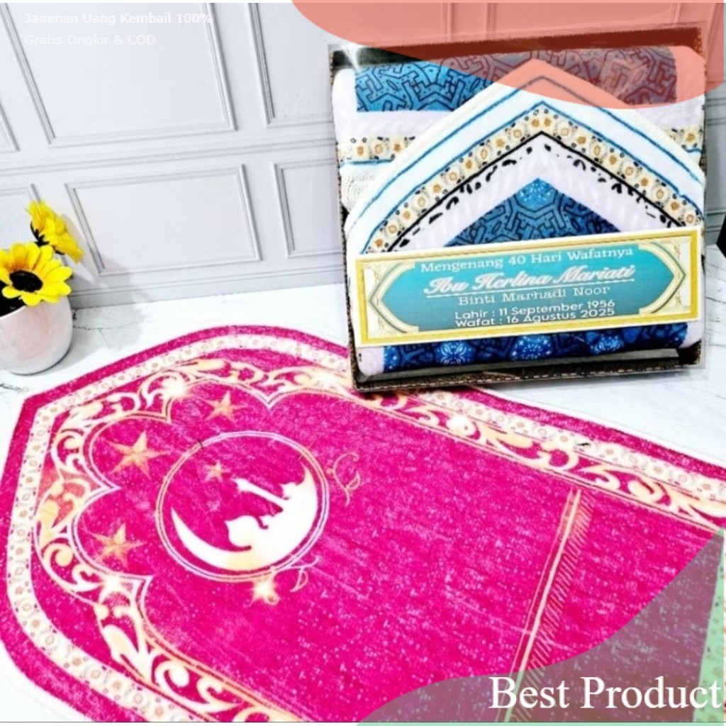 souvenir Sajadah turkey Mini Quba Printing – Box Mika Eksklusif Tahlil, Haji & Umroh | Souvenir Tahl