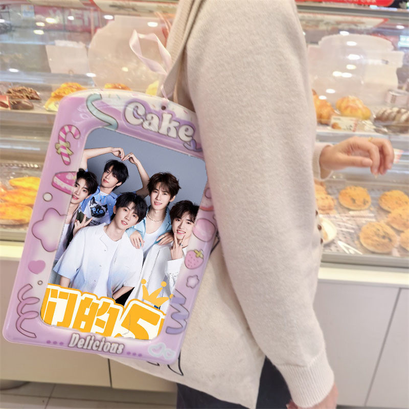 KPOP A4 Jumbo Card Holder Flipchart Binder Photocards Holder Display Frame Organizer Card Pendant Ca