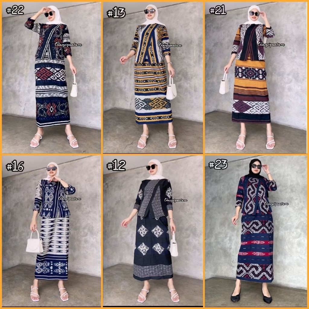 NIWASUMA setelan one set tenun kondangan - setelan etnik kekinian - baju kondangan wanita