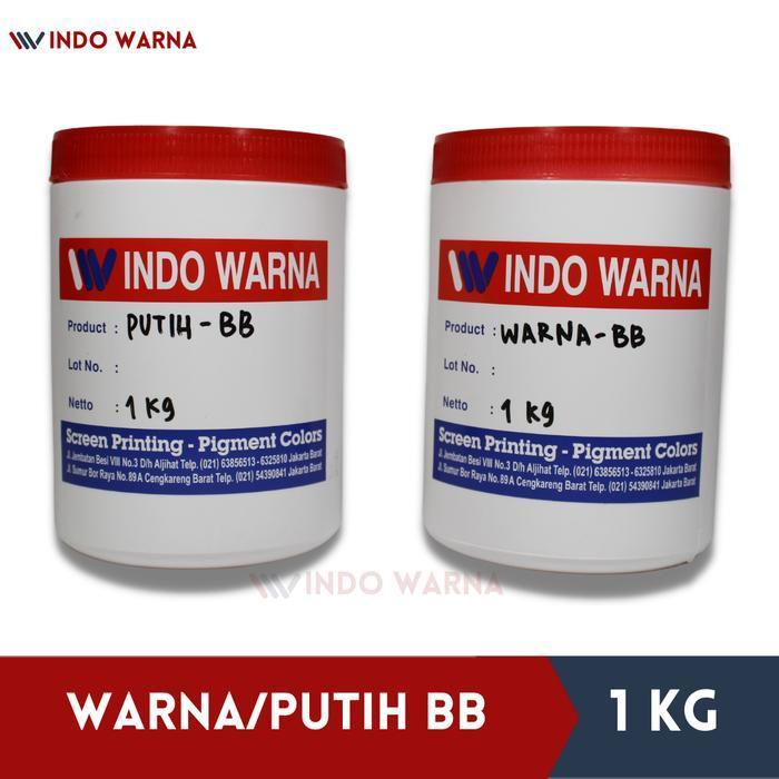 Cat Sablon / Pasta Sablon Rubber - WARNA/WHITE BB - 1kg - Putih