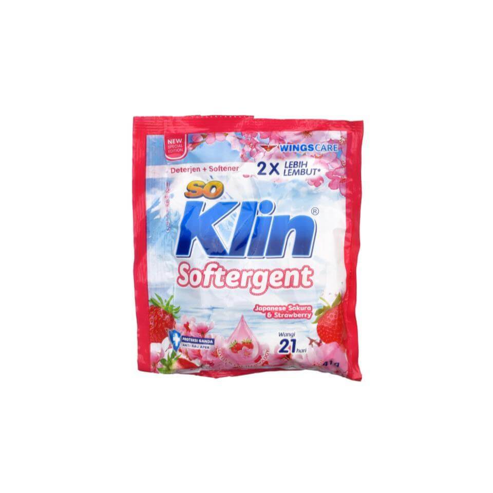 So Klin Detergen Bubuk Soft Sakura Sachet 43 gr